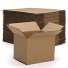 Caixa de envio Rempry, pacote 40, 10x10x7cm, papelão ondulado marrom