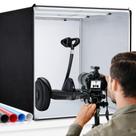 Caixa de estúdio fotográfico SEDGEWIN 80x80x80cm com luzes LED e 4 cenários
