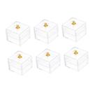 Caixa de exibição Dollhouse ERINGOGO Miniature Food, 10 unidades com tampas