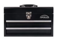 Caixa de ferramentas Apollo Tools Steel 35cm com 2 gavetas preta DT5010 Caixa de ferramentas Apollo Tools Steel 35cm com 2 gavetas preta DT5010