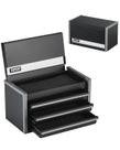 Caixa de ferramentas VEVOR Metal de 22 cm com 3 gavetas portátil com forros de EVA