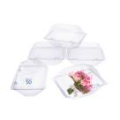 Caixa de flores de plástico Royal Imports para corsage 6x5x4cm (pacote com 50)