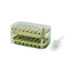 Caixa de Gelo Com Tampa Bandeja Armazenamento Para 64 Cubos De Gelos Forma Para Freezer Armazenagem