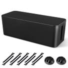 Caixa de gerenciamento de cabos Chouky Large Cord Organizer preta Caixa de gerenciamento de cabos Chouky Large Cord Organizer preta