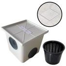 Caixa De Gordura Oculta Embutida Com Cesto de Limpeza 9 Litros Caixa De Gordura Oculta Embutida Com Cesto de Limpeza 9 Litros