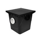 Caixa de Gordura Plástica Grande 40x41x41cm cor Preta - Metasul, Opção: Preto(a)