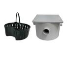 Caixa de Gordura Quadrada 250x180x50x40mm com Cesto - PVC Rígido - Plastipan