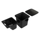 Caixa de Gordura Quadrada Preta - 20 Litros