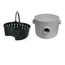 Caixa de Gordura Redonda com Cesto 250 X 180 X 50 X 40mm - Plastipan