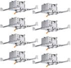 Caixa de iluminação embutida TORCHSTAR 4 polegadas, pacote com 8 unidades, rasa Caixa de iluminação embutida TORCHSTAR 4 polegadas, pacote com 8 unidades, rasa