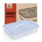 Caixa de impermeabilização de massa para pizza Chef Pomodoro com tampa azul 35x28cm