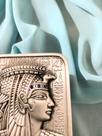 Caixa de jóia/caixa de metal para jóias/caixa com pedras azuis