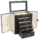Caixa de joias Kendal LJC-SHD5BK 30x17x32cm 6 gavetas de nível 5 Caixa de joias Kendal LJC-SHD5BK 30x17x32cm 6 gavetas de nível 5
