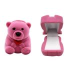 Caixa de joias mossty Cute Little Bear Ring Box Velvet