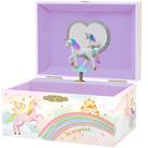 Caixa de Joias Musical Giggle & Honey Unicórnio para Crianças 15x12x9 cm
