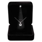 Caixa de joias Omeet Velvet Black com pingente LED