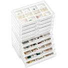 Caixa de joias ProCase, porta-brincos, organizador, 10 gavetas