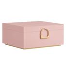 Caixa de jóias SONGMICS 20x24x11 cm Jelly Pink Velvet