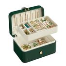 Caixa de Joias SONGMICS Travel - Organizador de 2 Camadas (Verde Floresta)