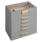 Caixa de jóias SONGMICS UJBC171G01 6 camadas 16x25x29 cm