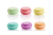 Caixa de joias WOIWO Macaron Mini 6 peças de plástico portátil