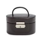 Caixa de joias Wolf Heritage Mini caixa oval com estojo de viagem