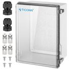 Caixa de junção elétrica TICONN IP67 Clear 35x25x15 cm