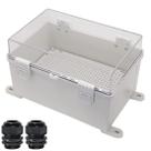 Caixa de junção Zulkit ABS de plástico IP65 impermeável 30x20x18cm