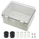 Caixa de junção Zulkit IP65 ABS de plástico 22x17x11 cm ao ar livre