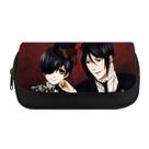 Caixa de lápis Black Butlers Bolsa de papelaria de grande capacidade Caixa de lápis Black Butlers Bolsa de papelaria de grande capacidade