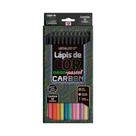 Caixa de Lápis De Cor Carbon 12 Cores Neon + Pastel Redondo Leo&Leo Leonora - 4434