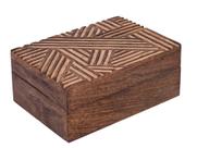 Caixa de lembrança de joias de madeira STORE INDYA Rustic Design