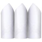 Caixa de Lenço Masculino Algodão 41 X 41 cm - 2720 Branco