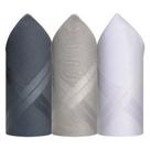 Caixa de Lenço Masculino Algodão 41 X 41 cm - 2720D Tons Cinza