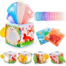 Caixa de lenços Toy Yeeeasy Baby Montessori para 6 a 18 meses