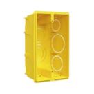 Caixa de Luz 4x2 Amarela embutir