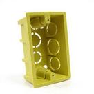 Caixa de Luz 4x2 Reforçada Amarela para Tomada e Interruptor Embutir
