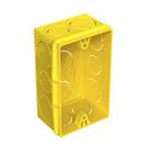 Caixa de Luz 4X2 Retangular Amarela Tigre