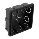 Caixa de Luz 4x4 Quadrada Preta Cemar Legrand