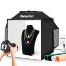 Caixa de luz de estúdio fotográfico Glendan Upgrade 20x20cm com LED 1222