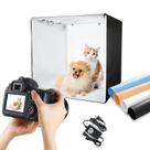 Caixa de luz de estúdio fotográfico LTRINGYS 24x24cm com 198 luzes LED