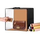 Caixa de luz de estúdio fotográfico VEVOR 30 x 30 cm com 120 LED e 6 cenários