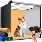Caixa de luz fotográfica DUCLUS 80cm portátil com 210 LED