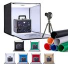 Caixa de luz fotográfica ZKEEZM 60x60x60cm com 120 luzes LED e 6 cenários Caixa de luz fotográfica ZKEEZM 60x60x60cm com 120 luzes LED e 6 cenários