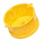 Caixa De Luz Octagonal 4x4 Amarela Fundo Móvel Tigre 25peças Caixa De Luz Octagonal 4x4 Amarela Fundo Móvel Tigre 25peças