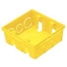 Caixa de Luz PVC 4x4 Amarela Tramontina - SKU 12713