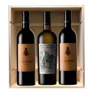 Caixa De Madeira 2 Vinho Cartuxa 1 Vinho Perá-manca 750ml