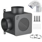 Caixa de metal com mangueira de ventilação CasaDHG Vent Lint Trap de 4 polegadas