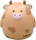 Caixa de moedas inquebrável Piggy Bank H&W Cow tamanho M para crianças