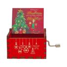 Caixa De Música De Madeira Esculpida Com Manivela Tema Feliz Natal Presente Para Halloween Ano Novo Caixa De Música De Madeira Esculpida Com Manivela Tema Feliz Natal Presente Para Halloween Ano Novo